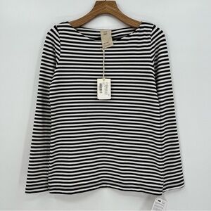 120% Lino Cashmere Striped Top Size L
